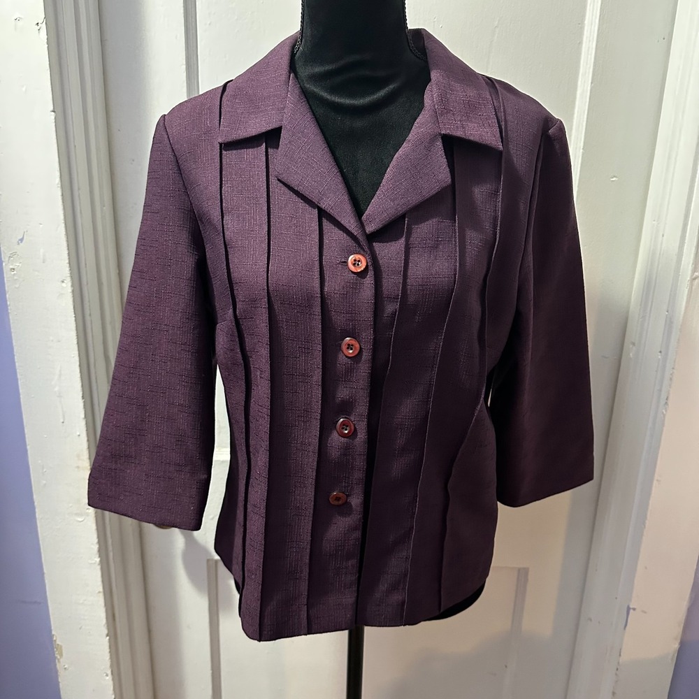 R&K Originals Vintage Purple Button Down Long Sleeve in L - Picture 1 of 1